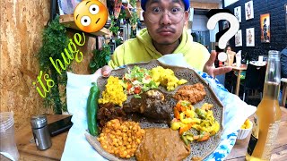 INJERA ETHIOPIAN TRADITIONAL FOOD ASIAN EAT FOR THE 1ST TIME AND VISIT MY FILIPINO SISTER [upl. by Fabyola]