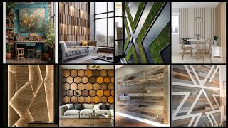 Modern Home Interior Wall Design Trends  Wooden Wall Decor Tips 2025 [upl. by Berns]