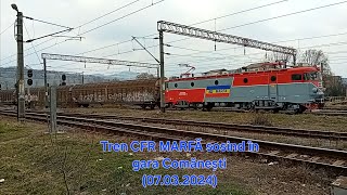 Tren CFR MARFĂ sosind în gara Comănești 07032024 [upl. by Atenek15]