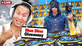 Last Day Blue Dino amp Alpha Wolf Bundles Giveaway 💎💎 freefire live tondegamer [upl. by Chute769]