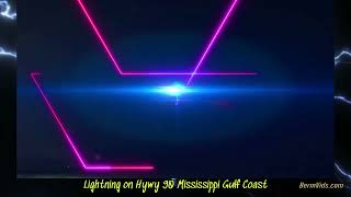 Lightning on Highway 90 Mississippi Gulf Coast [upl. by Vrablik635]