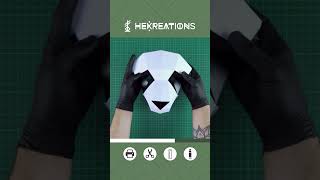 Panda Mask diy  Papercraft amp Costume Ideas [upl. by Regen867]