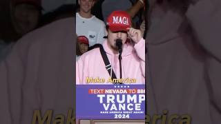 Bryce Hall ENDORSES Trump ONSTAGE  TROLLS Libs🤣 [upl. by Elliott]