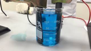 Ch5  Electrolysis of aq copper sulfate using carbon electrode inert electrode [upl. by Engud]