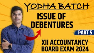 Issue of debentures with Terms of Redemption  Issue of Debentures Part 5  class 12 Accounts  2024 [upl. by Ajiram]