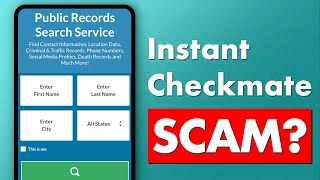 Instant Checkmate Review  Legit or Scam Platform [upl. by Aynosal]