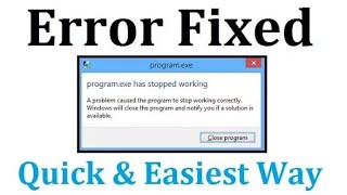 Fix exe has stopped working Windows 7810  windows explorer has stopped working  Simple Way [upl. by Malorie]