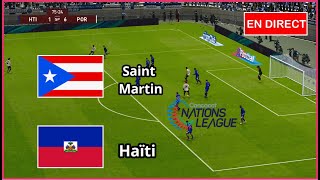 Haïti vs Saint Martin en direct aujourdhui Ligue CONCACAF match Simulation de football Gameplay PC [upl. by Lorenza]