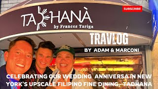 Celebrating our wedding anniversary in New Yorks Tadhana an upscale Filipino restaurant [upl. by Alicul]