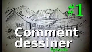 Comment dessiner Episode 1 Matériel paysages perspective [upl. by Aerdnahs]