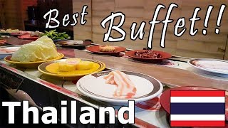 HOT POT amp SUSHI Buffet in Thailand Girlfriend Prank Included [upl. by Aniroz]