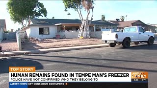 Tempe man arrested after body found in backyard freezer [upl. by Lody]