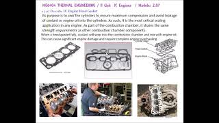 IC Engine  Head Gasket  M207  Thermal Engineering in Tamil [upl. by Atilehs]