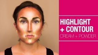 Highlight  Contour Cream  Powder [upl. by Aerdnua]