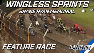 Wingless Sprints  Shane Ryan Memorial  Kingaroy  16th Mar 2024  ClayPerView [upl. by Clarisa]