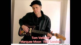 Tom Verlaine Marquee Moon 1987 London [upl. by Repinuj]