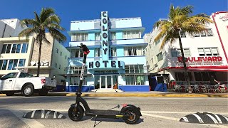 Riding Gotrax G4 Electric Scooter Around South Beach POV [upl. by Ssitruc]