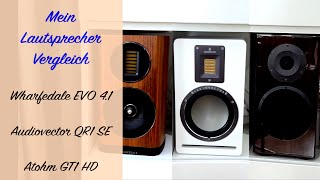 Mein Lautsprechervergleich  Wharfedale EVO 41  Adiovector QR1 SE  Atohm GT1 HD  inkl Atmo [upl. by Kentigerma]