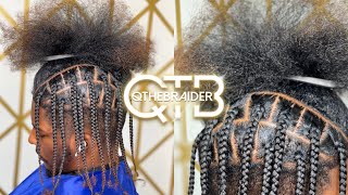 QTHEBRAIDER HOW TO Perfect Mens Box Braids [upl. by Eiwoh]