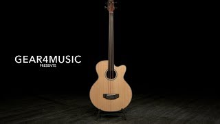 Electro Acoustic Fretless Bass Guitar by Gear4music [upl. by Orfield]