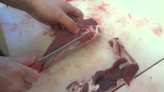 Deer ShoulderTrimming and Steaks [upl. by Essinger]