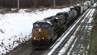 20180313 March 13 2018 CSX Q140 Tropicana Orange Juice train Q300 CP Berry CSX Trenton Line [upl. by Theall742]