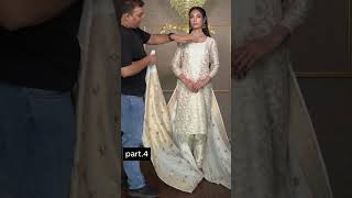 How To drape saree as Hyderabadi Dupatta I Shoaib Khan I Different way of draping Saree [upl. by Crystie378]