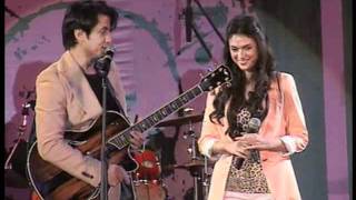 Ali Zafar amp Aditi Rao Hydari Live Performance promoting London Paris New York [upl. by Erelia797]