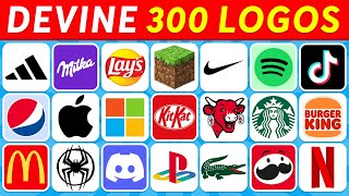 Devine le LOGO en 3 SECONDES  300 Logos Célèbres ⏱️🔥✅ Quiz Logos  Roi Quiz [upl. by Yttam48]