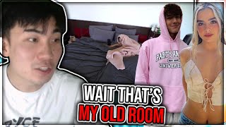 Ricegum Reacts To The Hype House Moving Into His Old House Clout House [upl. by Westbrooke]