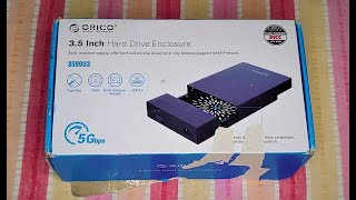 ORICO 35quot Drive Enclosure USB 30 with Power Supply ORICO 3599U3BK 2022 English [upl. by Kcirded]