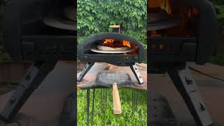 Cooking Pizza in the all new Bertello SimulFIRE 16quot Rotating Outdoor Pizza Oven [upl. by Thant]