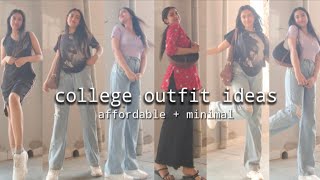 college outfit ideas  affordable  minimal  summer edition [upl. by Merceer]