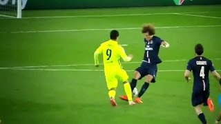 Luis Suarez Amazing Nutmegs Goals vs David Luiz  Barcelona vs PSG 31  HD [upl. by Nalyk]