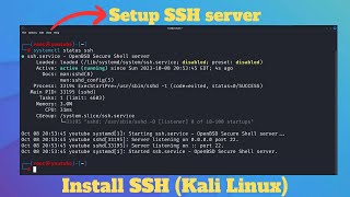 How to Install SSH in Kali Linux [upl. by Rich]