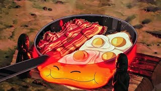 Howls Moving Castle  breakfast  Ghibli Food aesthetic food breakfast ghibli anime animation [upl. by Knowlton]