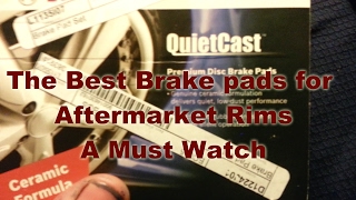 Bosch Brake Pads reviewThe best Pads for Aftermarket Rims [upl. by Keffer]