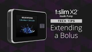 Extending a Bolus on the tslim X2™ Insulin Pump [upl. by Gavra879]