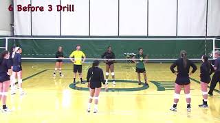 Oregon Ducks Volleyball 3 Transition Drills [upl. by Morocco]