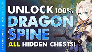 UNLOCK Dragonspine 100 All secrets and hidden chests revealed  Genshin Impact [upl. by Stevie]