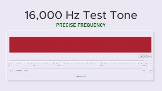 16000 Hz Precise Test Tone Sine Wave Sound [upl. by Leirvag]