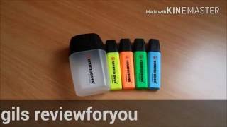 מרקרים של סטבילו בקופסא של מרקר גדול 🤓 STABILO BOSS highlighter [upl. by Imaon]