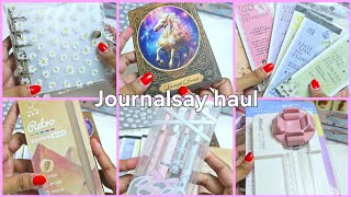 Unboxing mini journalsay stationery haul ✨️ 💕 lot of new stationery items 💗 [upl. by Milks]