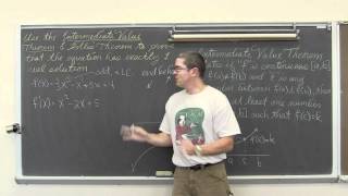 Application of Rolles Theorem with Intermediate Value Theorem Calculus 1 AB [upl. by Holzman885]