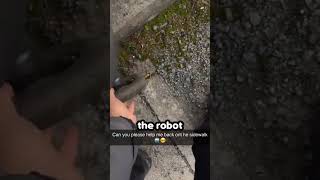 Delivery robot gets stuck 😂 [upl. by Ted]