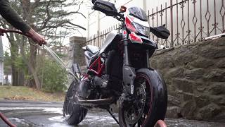 Washing my ducati Hypermotard sp [upl. by Sirtaeb]