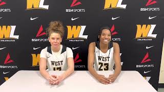 WBB Postgame Interview Arriana Manzay amp Karly McCutcheon vs Alderson Broaddus [upl. by Ahel]