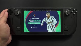 eFootBall PES 2021 On Steam Deck Gameplay [upl. by Horner]