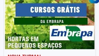 Cursos gratuitos da EMBRAPA [upl. by Romilly515]