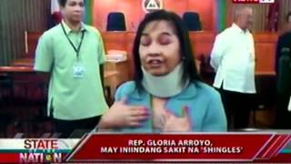 SONA Rep Gloria Arroyo may iniindang sakit na Shingles [upl. by Annalise]